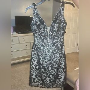 Black cocktail dress